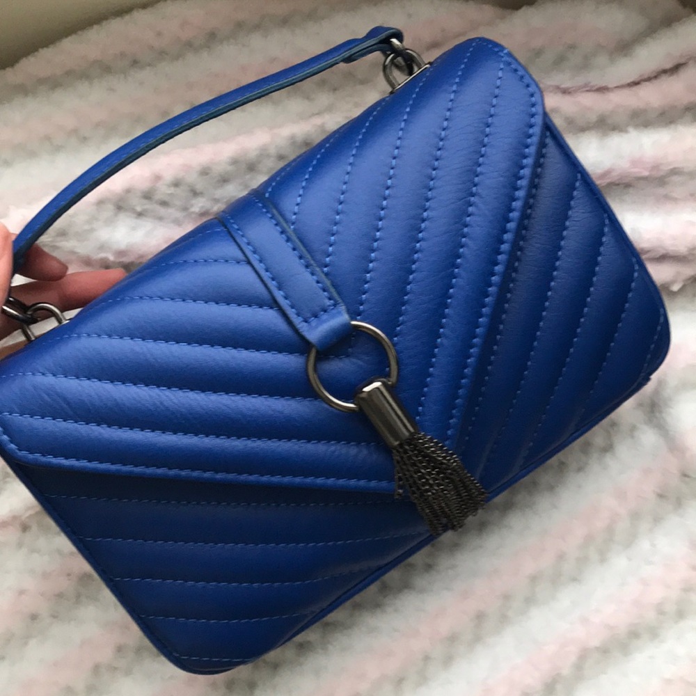 Blue Top Handle CrossBody Purse